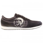 Diesel Mens A-head Black Casual Lace Up Sneakers Shoes