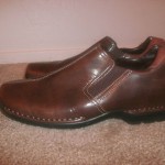Mens Cole Haan sz 8M brown leather slipon casual flat driving loafer shoes