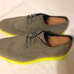 Cole Haan “Lunargrand” Wingtip Grey/Yellow Sz 10 $248 NEW!!