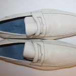 Cole Haan Men’s White Leather Slip On Loafer Driving Moccasins Size 12 M