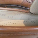 MENS COLE HAAN DRESS SHOES SIZE 9C LIGHT BROWN LEATHER SLIP ON BUCKLE LOAFERS