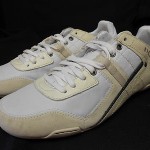 NEW Mens Diesel Korbin II White Taupe Leather Athletic Casual Shoes Size 11