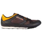 Diesel Mens Dynamykal Black Orange Casual Leather Lace Up Sneakers Shoes