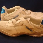 Diesel Mens fashion Sneakers Size 10.5M-11M Leather Mesh White