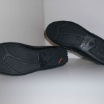Cole Haan Nike Air Shoes ( Black Leather & Grey Stitch Slip On ) Mens 10.5