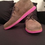 Cole Haan Lunargrand Chukka Mens 9 Light Light Brownish Gray Pink Lunarlon Suede