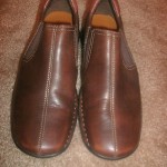 Mens Cole Haan sz 8M brown leather slipon casual flat driving loafer shoes