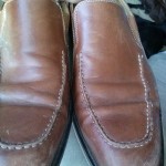 COLE HAAN Mens CITY Brown LEATHER Slip On Dress Shoe Loafer SIZE 9.5 M – NICE