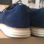 Cole Haan Lunargrand Wing Tip Navy Suede Size 11