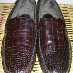 Cole Haan Men’s Brown Leather Moc Croc Loafer Slipper Shoes (Size 13)