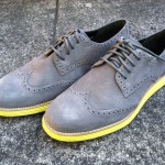 NEW Cole Haan Nike LunarGrand Wingtip Men’s Shoes Charcoal Grey Suede Volt