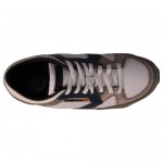 Diesel Mens Dynamical White Gray Casual Leather Lace Up Sneakers Shoes