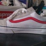 Supreme Vans Old Skool 92 White/Red/Mesh Size 11