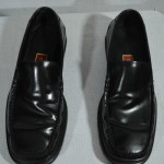 COLE HAAN NIKE AIR SLIP ON LOAFERS MEN SIZE 8-1/2 M BLACK LEATHER EUC