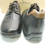 NEW COLE HAAN ZENO SOFT BLACK LEATHER UPPER SPLIT SEAM 4 EYELET OXFORDS