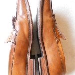 COLE HAAN 8 M Dark Brown Leather C09302 APRON TOE LOAFER Slip-on Tassel Shoe