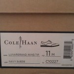 Cole Haan Lunargrand Wing Tip Navy Suede Size 11