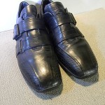 HUGO BOSS SNEAKERS LEATHER STRAP SHOES ITALY MEN’S SZ 43 FITS US 10