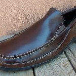 Cole Haan Mens Casual Dress Shoe Sz Size 15M Brown Leather Slip On Driver Loafer