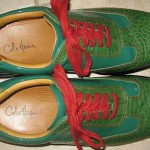 Mens Cole Haan Nike Air Green Leather Classic Oxfords sz 8.5 M ~ Excellent