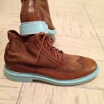 Cole Haan Jayhawker SoHo Exclusive Men’s Wingtip Leather Light Brown Blue Shoes