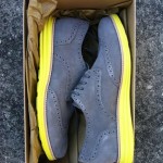 NEW Cole Haan Nike LunarGrand Wingtip Men’s Shoes Charcoal Grey Suede Volt