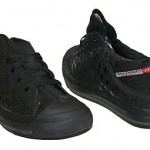 New Mens Diesel Exposure Low Black Logo Shoes Sz 12 US / 45 EUR