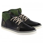 Diesel Mens Sandoka Black Casual Leather Lace Up Sneakers Shoes