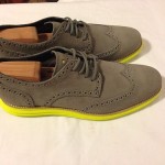 Cole Haan “Lunargrand” Wingtip Grey/Yellow Sz 10 $248 NEW!!