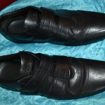 MEN’S HUGO BOSS SNEAKER SHOES BLACK COLOR SZ.48 USA 13.5  MADE ITALY
