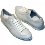 $330 Hugo Boss Black Label Leather Sneakers White Mens Shoes 12 45 Trainers 11.5