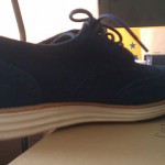 Cole Haan Lunargrand Wing Tip Navy Suede Size 11
