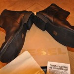 New Diesel Highactive Mens Black Leather Boots size 44 zip closure 11 10.50