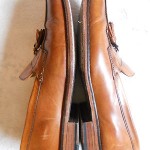COLE HAAN 8 M Dark Brown Leather C09302 APRON TOE LOAFER Slip-on Tassel Shoe