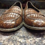 Men’s Sz. 11 Bragano Cole Haan Woven Brown Italian Leather Loafers Dress Shoes