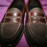 MENS COLE HAAN BROWN LEATHER PENNY LOAFERS SIZE 10 D (MEDIUM)