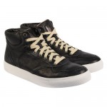 Diesel Mens Invasion Top Black Casual Leather Lace Up Sneakers Shoes