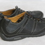 COLE HAAN Nike Air black leather walking/casual shoes sneakers Men’s sz 8.5 M