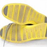 COLE HAAN 8.5 M gray suede YELLOW C10226 WING TIP LUNARLON brogue shoe NEW