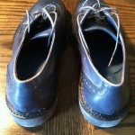 Men’s Cole Haan Nike Air Franklin Oxford Wingtip Navy Washed Leather Sz 9.5M NIB