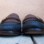 Cole Haan Mens Casual Dress Shoe Size 11.5M Black Brown Leather Slip On Loafers