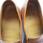COLE HAAN 8 M Dark Brown Leather C09302 APRON TOE LOAFER Slip-on Tassel Shoe