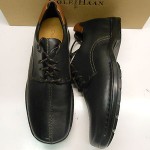 NEW COLE HAAN ZENO SOFT BLACK LEATHER UPPER SPLIT SEAM 4 EYELET OXFORDS