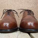 Cole Haan Mens Dress Shoes Sz Size 10.5D Brown Leather Casual Wing Tip Oxfords