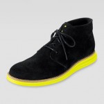 Mens Cole Haan LunarGrand Chukka Boot, Navy/Yellow sz 6.5 -16