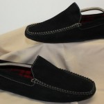 COLE HAAN MOCCASINS BLACK SUEDE SIZE 11 M