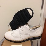 Brand New Cole Haan Lunargrand Wing Tip Ivory Suede/Black Size 11.5