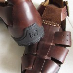 COLE HAAN COUNTRY * 12 M * FISHERMAN Brown Vibram Leather Sandals Shoes
