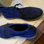 Cole Haan Genuine Suede Leather Chukka Boots SZ 11M Ink Navy Blue..New