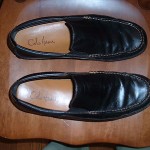 GREAT MEN’S COLE HAAN BLACK LEATHER DRIVING MOCCASINS SHOES LOAFERS  – SIZE 12M